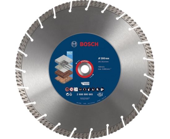 Dimanta griešanas disks Bosch 2608900665; 300 mm