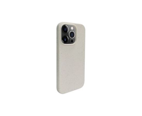 iLike iPhone 14 Pro Silicone plastic case Eco Print Design Apple White