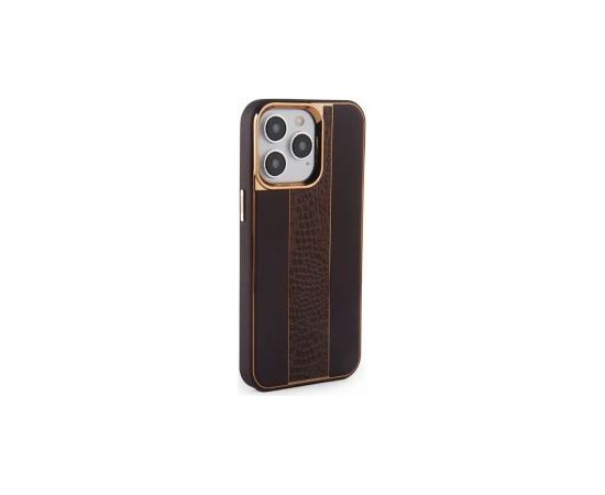 iLike iPhone 14 Pro Leather Case Customized Apple Brown