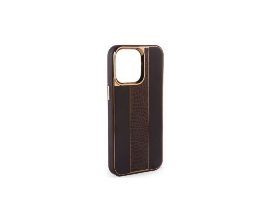 iLike iPhone 13 Leather Case Customized Apple Brown