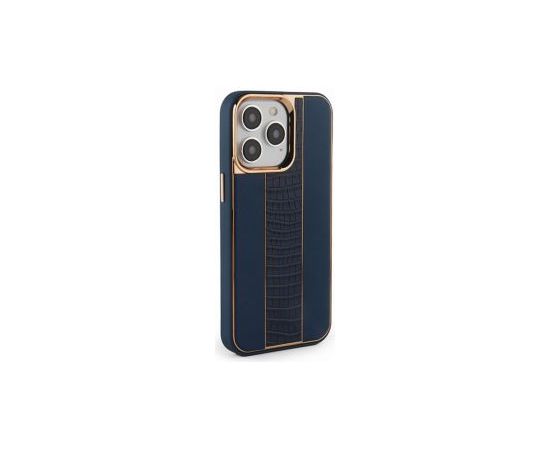 iLike iPhone 15 Pro Max Leather Case Customized Apple Midnight Blue