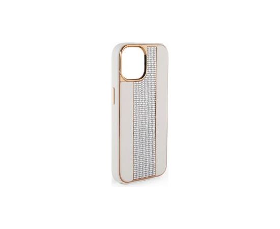 iLike iPhone 15 Pro Max Diamonds and Leather Case Apple White