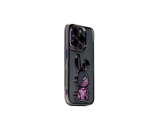 iLike iPhone 15 Pro Max Silicone Case Print Desire Rabbit Apple Purple