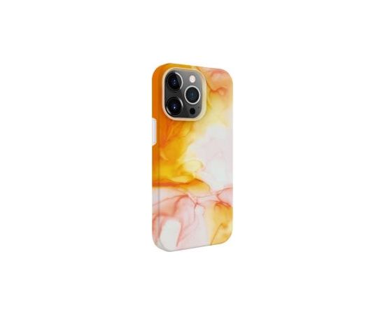 Evelatus iPhone 15 Pro Max Premium Silicone case Customized Print Apple Orange