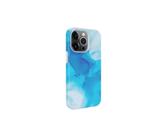 Evelatus iPhone 15 Pro Max Premium Silicone case Customized Print Apple Blue