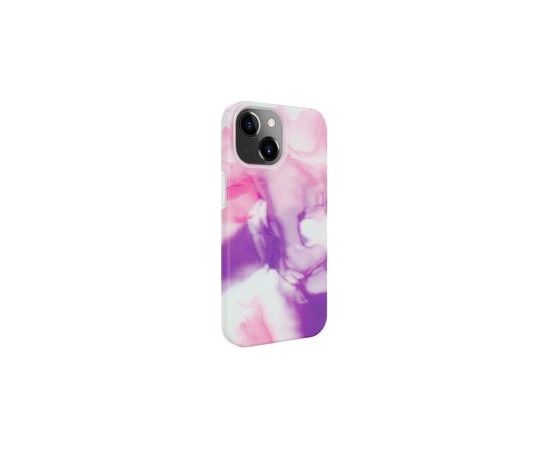 Evelatus iPhone 15 Plus Premium Silicone case Customized Print Apple Purple