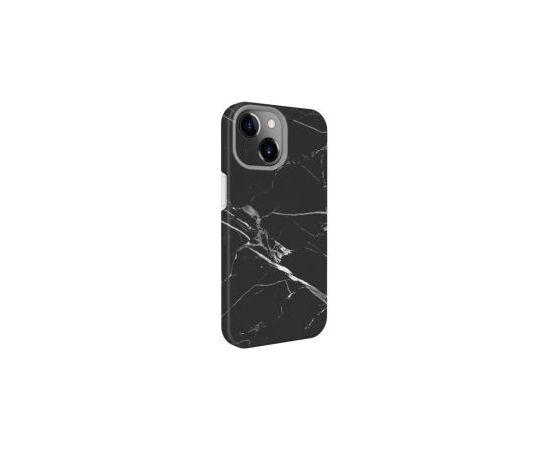 Evelatus iPhone 15 Plus Premium Silicone case Customized Print Apple Black