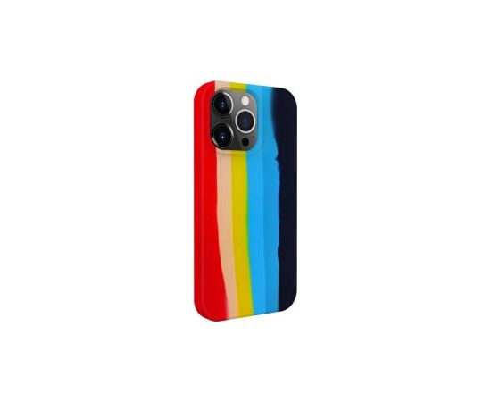 Evelatus iPhone 15 Pro Max Silicone case Multi-Colored Apple Rainbow