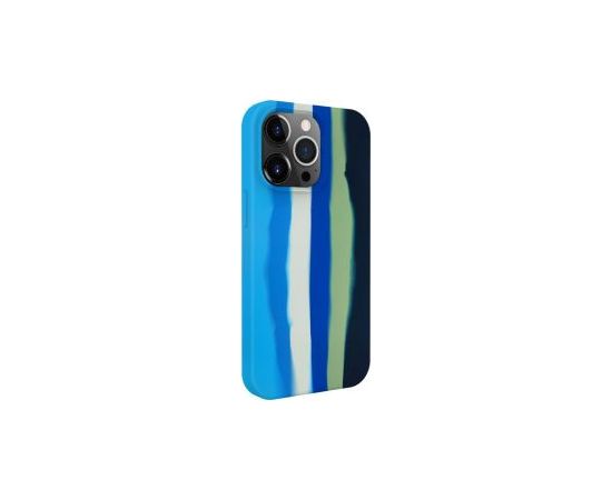 Evelatus iPhone 15 Pro Max Silicone case Multi-Colored Apple Blue