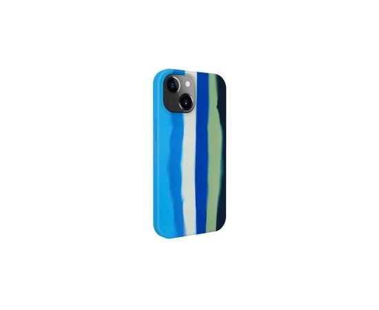 Evelatus iPhone 15 Plus Silicone case Multi-Colored Apple Blue