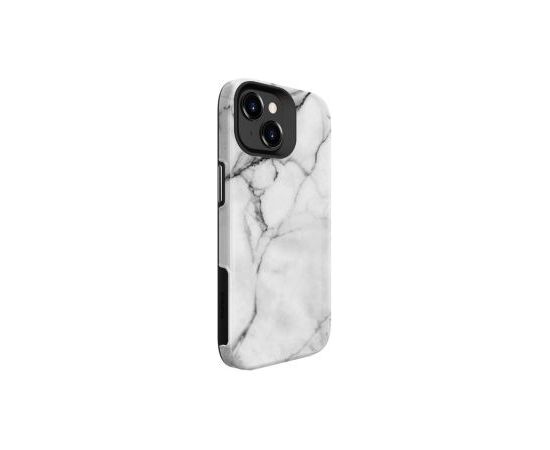 Evelatus iPhone 15 Armor case TPU+PC Customized Print Design Apple Marble White