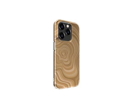 Evelatus iPhone 15 Pro Max PC Customized Print Design Apple Desert Gold