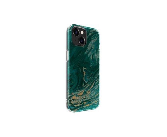 Evelatus iPhone 15 Plus PC Customized Print Design Marble Apple Turquoise