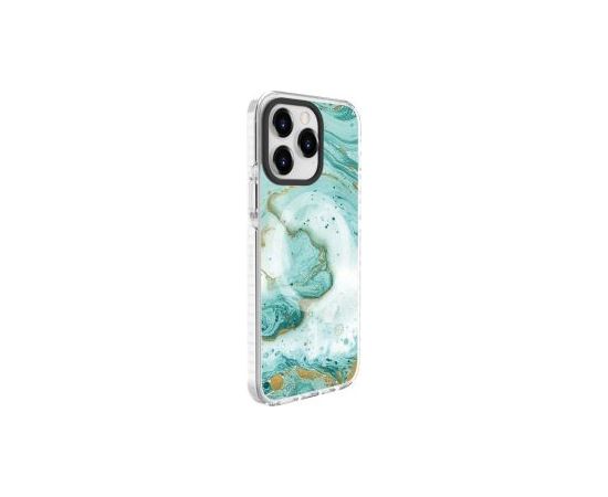 Evelatus iPhone 15 Pro PC+TPU With MagSafe Customized Print Apple Blue Marble