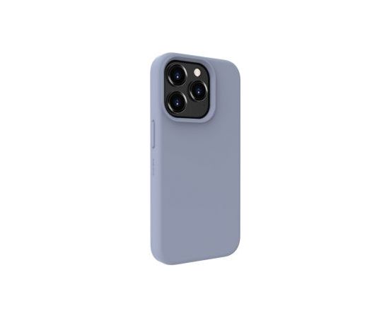 Evelatus iPhone 15 Pro Premium Magsafe Soft Touch Silicone Case Apple Lavender Gray