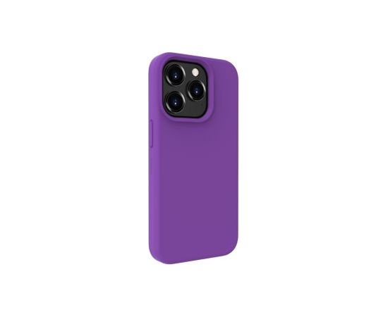 Evelatus iPhone 15 Pro Premium Magsafe Soft Touch Silicone Case Apple Deep Purple