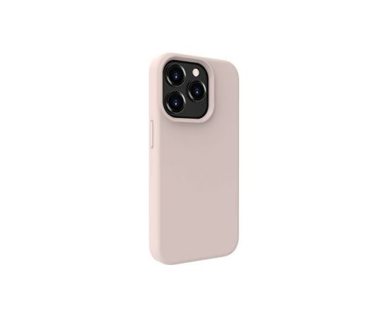 Evelatus iPhone 15 Pro Max Premium Soft Touch Silicone Case Apple Pink Sand