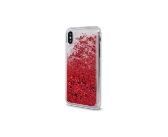 OEM iPhone X / iPhone XS Liquid Sparkle TPU Back Case Apple Red