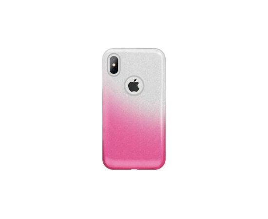 iLike iPhone X / iPhone XS Gradient Glitter 3in1 case Apple Pink