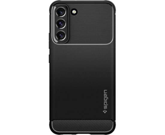 OEM Korpuss SPIGEN Rugged Armor ACS03986 priekš Samsung Galaxy S22 - Matēts melns