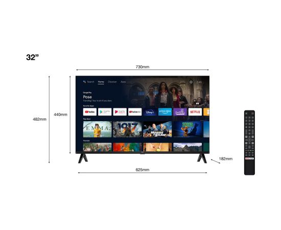 TCL S54 Series 32S5400AF TV 81.3 cm (32") Full HD Smart TV Wi-Fi Black