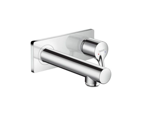 Hansgrohe iebūvējamā izlietnes maisītāja Talis S virsapmetuma daļa, 2 caurumu, iztece 165 mm, no sienas, hroms