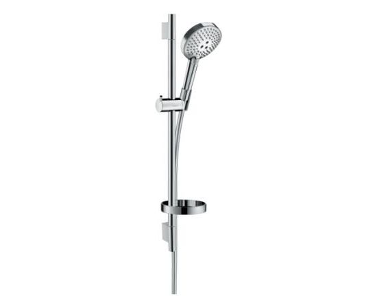 Hansgrohe dušas komplekts Raindance Select S 120 3jet Unica`S Puro, 650 mm, ar ziepju trauku, hroms