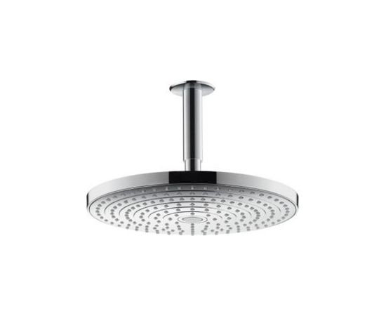 Hansgrohe dušas galva ar turētāju Raindance Select S 300 2jet, no griestiem, hroms