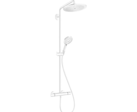 Hansgrohe dušas sistēma ar termostatu Croma Select S 280 1jet/Raindance Select S 120 3jet, matēts balts