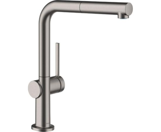 Hansgrohe virtuves izlietnes maisītājs ar izvelkamu dušu Talis M54 270 1jet, brushed black chrome