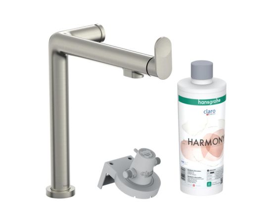 Hansgrohe virtuves izlietnes maisītājs Aqittura M91 FilterSystem 240, stainless steel finish