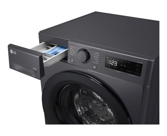 LG F4WR510SBM veļas mašīna ar tvaika funkciju 10kg 1400rpm Antracīts/Melns