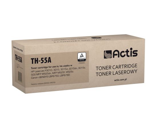 Actis TH-55A toner (replacement for HP 55A CE255A; Standard; 6000 pages; black)