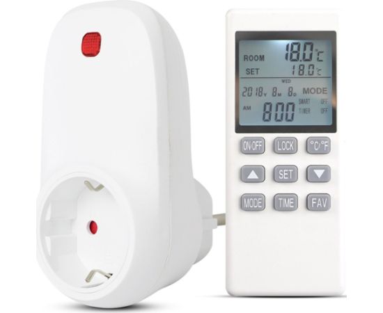 Cronos socket thermostat with remote control for Cronos Grafen Basic / Carbon P800 and P1000 radiant heater