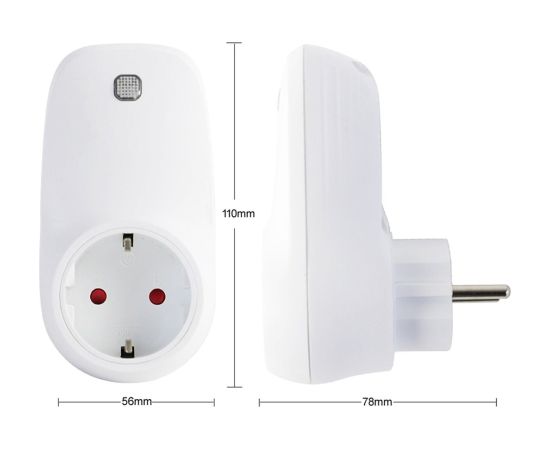 Cronos socket thermostat with remote control for Cronos Grafen Basic / Carbon P800 and P1000 radiant heater