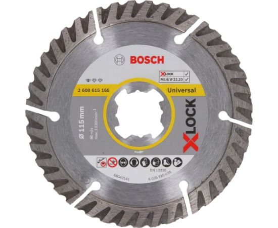 Dimanta griešanas disks Bosch 2608615246; 115 mm; 2 gab.