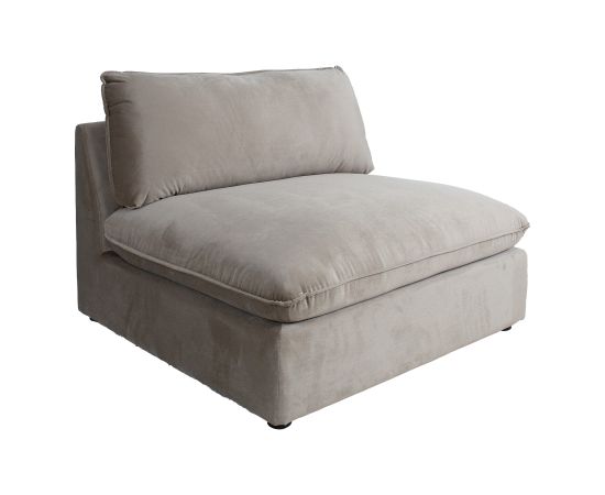 Modular sofa TEVY 1-seater armless section, beige