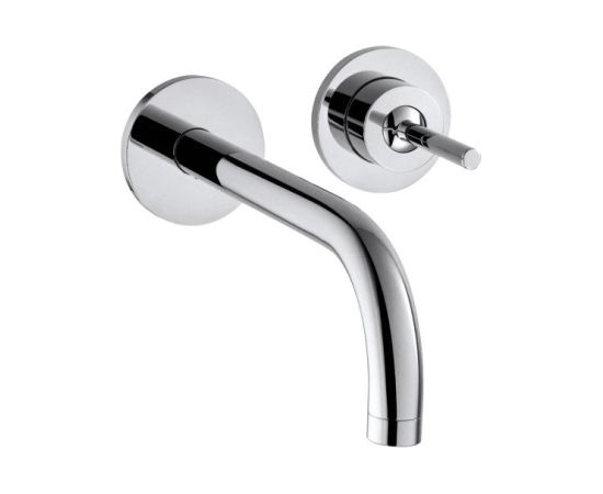 Hansgrohe iebūvējamā izlietnes maisītāja Axor Uno² virsapmetuma daļa, 2 caurumu, iztece 165 mm, no sienas, hro