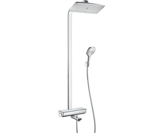 Hansgrohe dušas sistēma ar vannas termostatu Raindance Select E 360 1jet/Raindance Select E 120 3jet, hroms