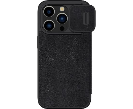 Nillkin Qin Pro Leather Flip Camera Cover Case for iPhone 15 Pro - Black