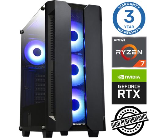 INTOP Ryzen 7 5700X 32GB 250SSD M.2 NVME RTX3050 6GB no-OS