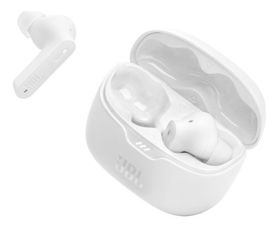 JBL wireless earbuds Tune Beam, white