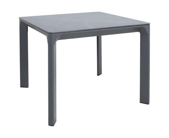 Table CARVES 90x90xH75cm, anthracite