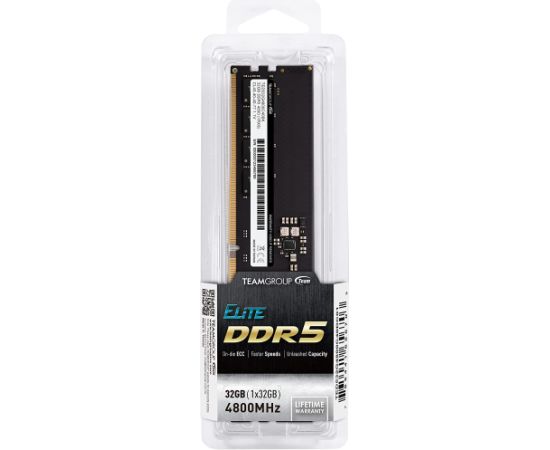 Team Group DDR5 32GB - 4800 - CL - 40 - Single-Kit - DIMM -TED532G4800C4001, Elite), black