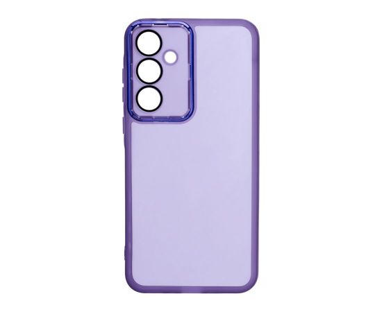 iLike Samsung  Galaxy A55 Transparent Case and Camera Protection Purple