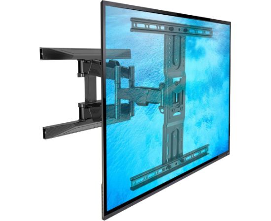 Electriclight TV stiprinājums pie sienas 45-75 collas, līdz 45 kg, melns - NB P 6
