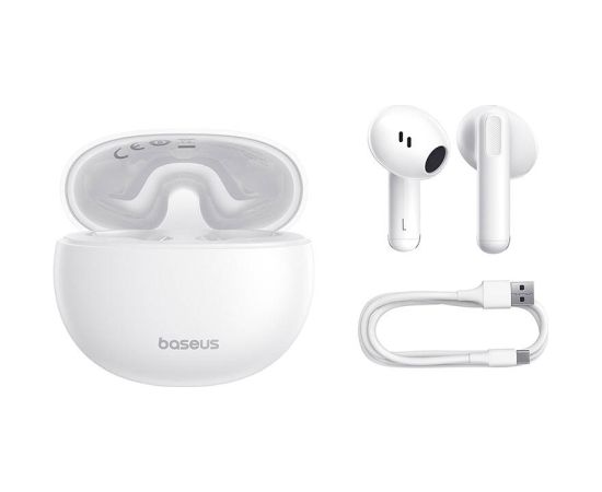 Earphones TWS Baseus Bowie E12 (white)