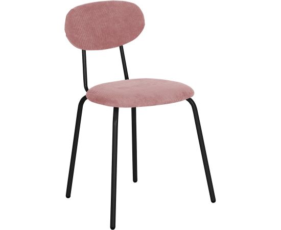 Chair KATO 42x48xH79cm, mauve pink corduroy