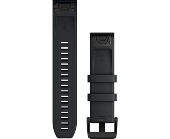 Garmin ремешок для часов QuickFit 22 мм, черный силикон/stainless steel