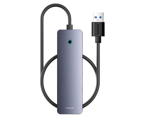 Hub 4in1 Baseus UltraJoy Lite 50cm USB-A to 4x USB 3.0 + USB-C 5V (grey)